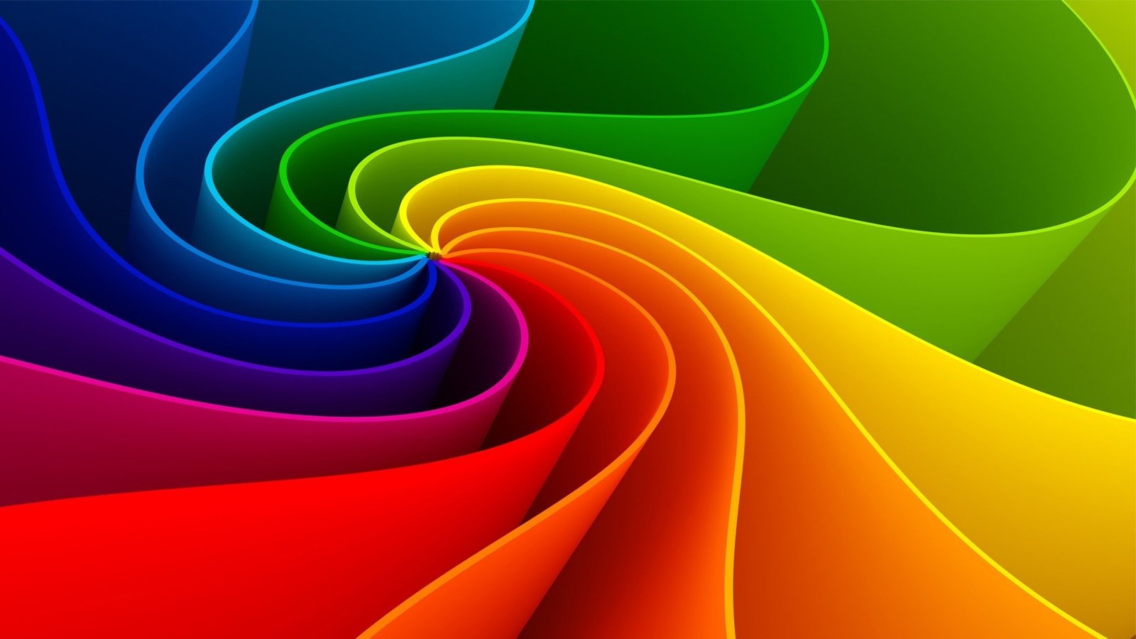 Rainbow Abstract Art Picture